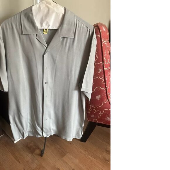 Cutter & Buck Mens Silk Shirt Preowned Size XL Silk Shirts Fathers Day Gifts - Picture 2 of 5